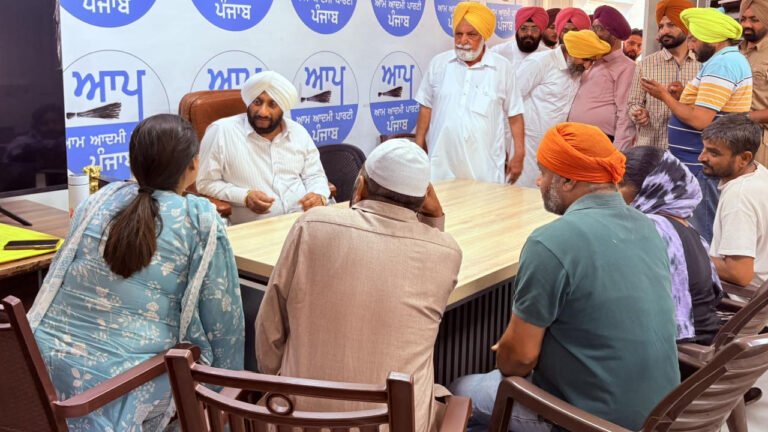 MLA Mohali Kulwant Singh Holds Public Meeting at Office, Assures Quick Resolution of Citizens’ Issues