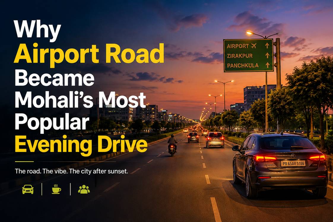 Why Airport Road Became Mohali’s Most Popular Evening Drive