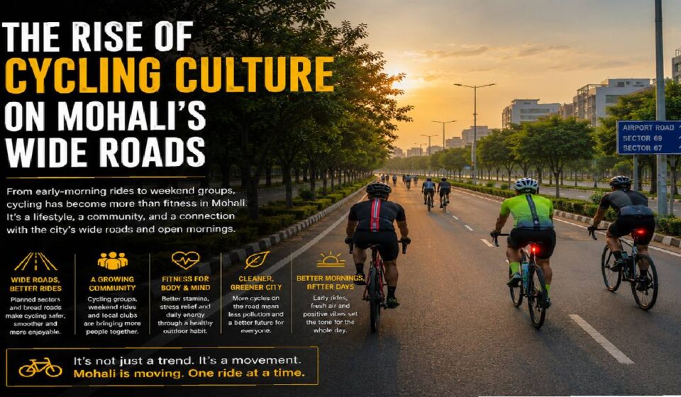 The Rise of Cycling Culture on Mohali’s Wide Roads