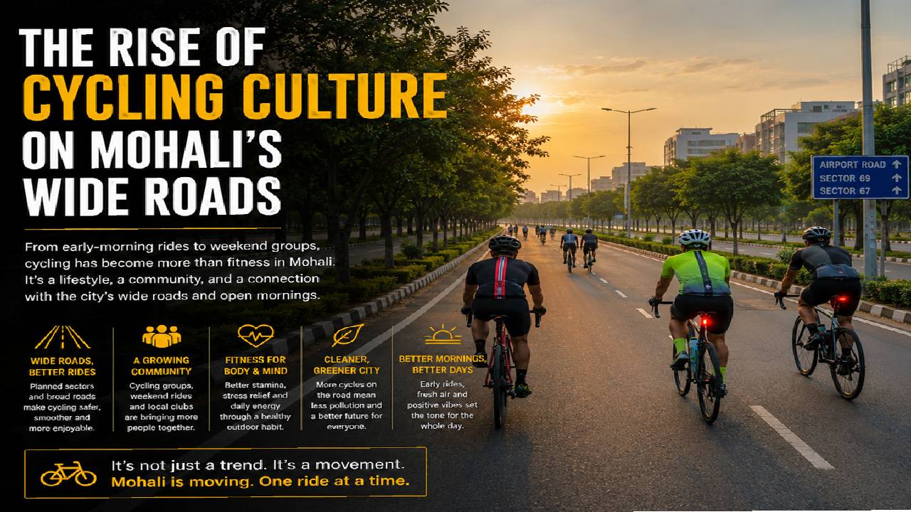 The Rise of Cycling Culture on Mohali’s Wide Roads