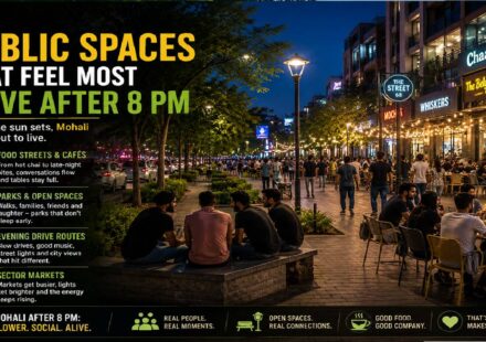The Public Spaces That Feel Most Alive After 8 PM in Mohali