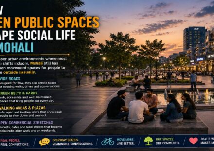 How Open Public Spaces Shape Social Life in Mohali