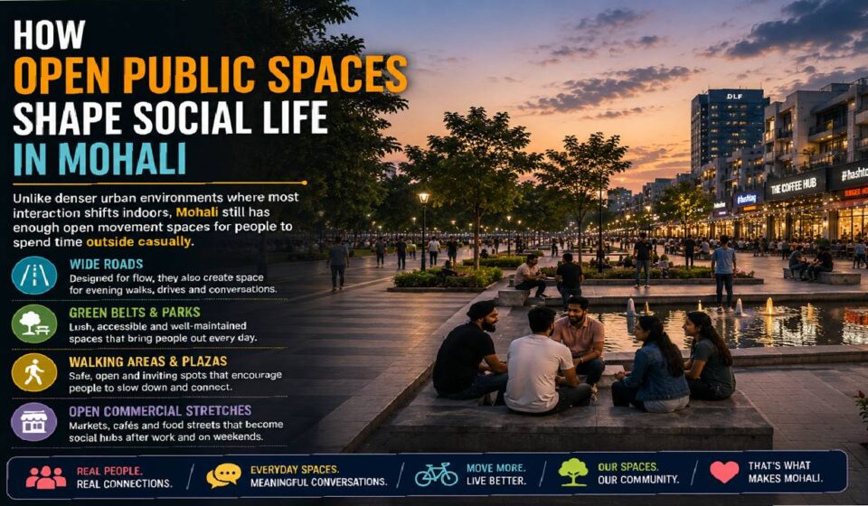 How Open Public Spaces Shape Social Life in Mohali