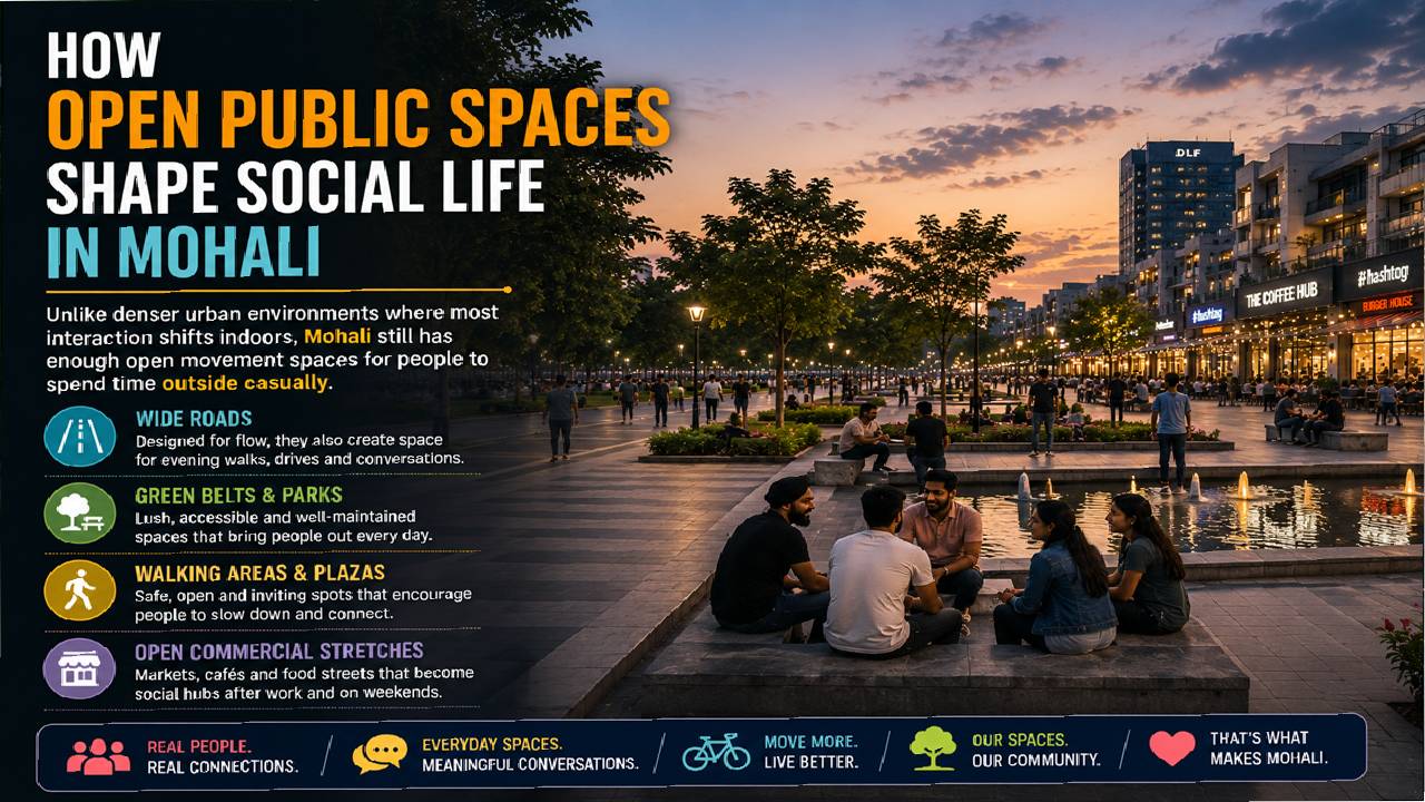 How Open Public Spaces Shape Social Life in Mohali