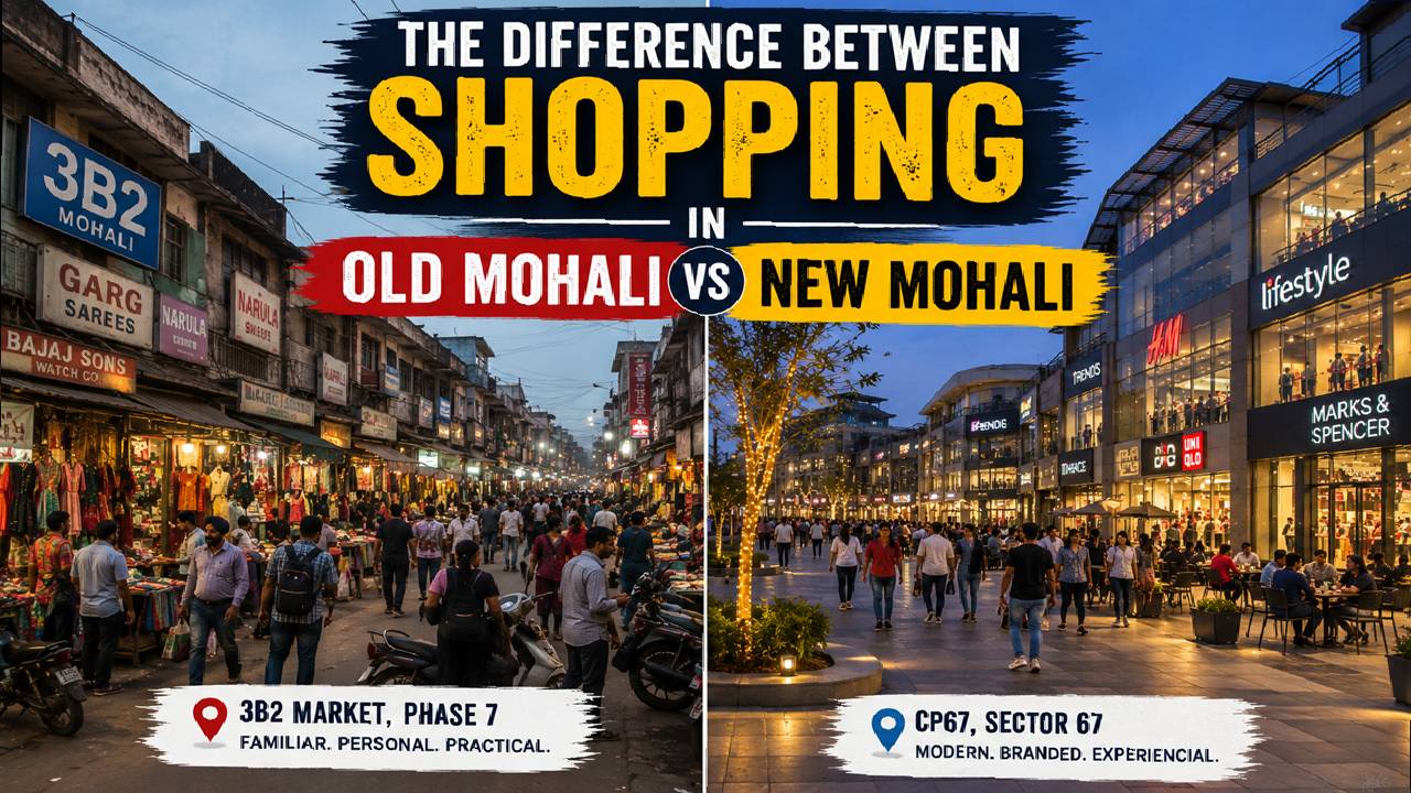 The Difference Between Shopping in Old Mohali and New Mohali