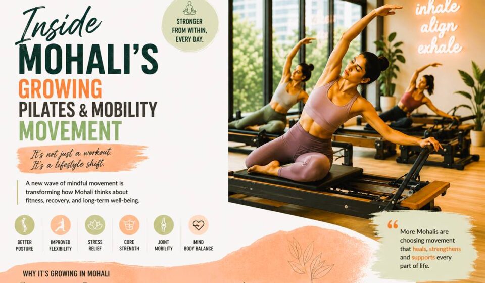 Pilates in Mohali, mobility training Mohali, wellness culture Mohali, pilates studios Mohali, flexibility training Mohali