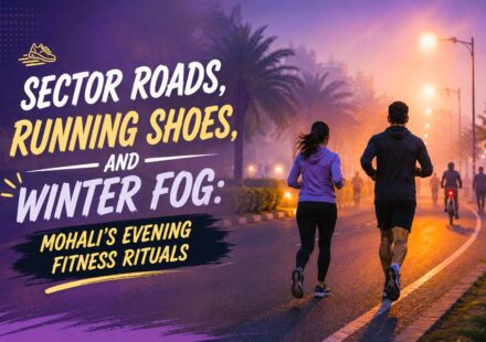 Evening fitness culture Mohali, running culture Mohali, winter fitness Mohali, outdoor fitness Mohali, Mohali evening walks
