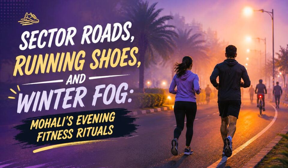 Evening fitness culture Mohali, running culture Mohali, winter fitness Mohali, outdoor fitness Mohali, Mohali evening walks