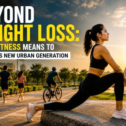Young professionals in Mohali participating in running, yoga, cycling, and wellness activities