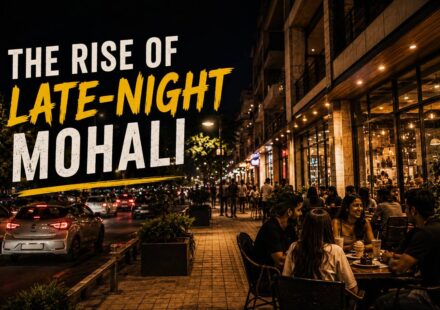 Young people enjoying Mohali late-night café and dessert culture