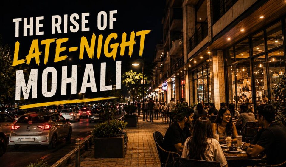 Young people enjoying Mohali late-night café and dessert culture