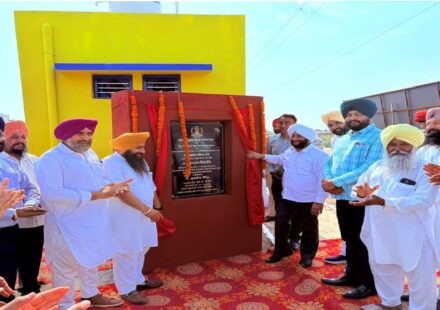 MLA Kulwant Singh inaugurating the newly developed Chief Minister’s Playground in village Manak Majra, Mohali, to promote sports and youth development