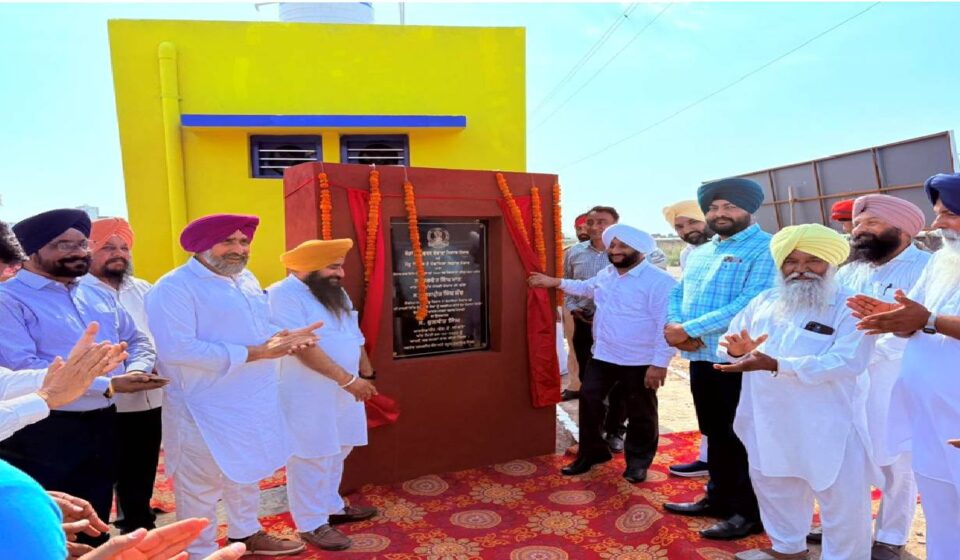 MLA Kulwant Singh inaugurating the newly developed Chief Minister’s Playground in village Manak Majra, Mohali, to promote sports and youth development