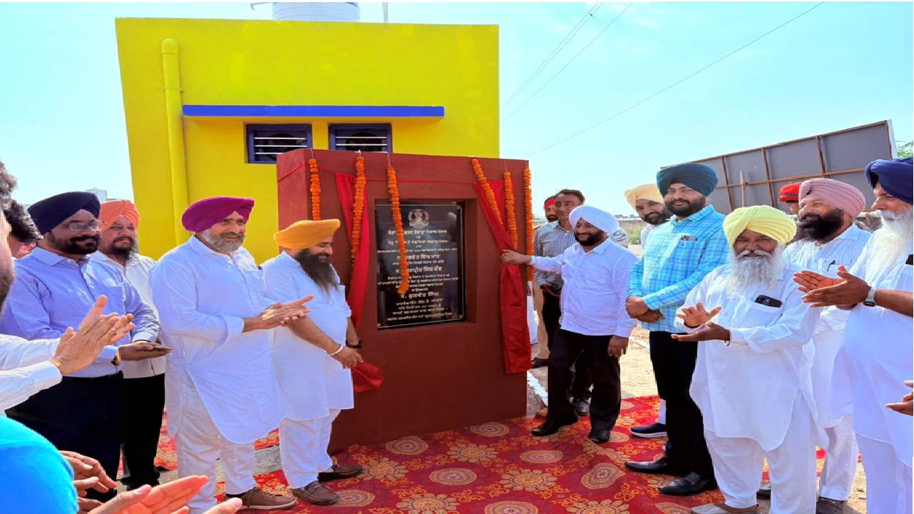 MLA Kulwant Singh inaugurating the newly developed Chief Minister’s Playground in village Manak Majra, Mohali, to promote sports and youth development