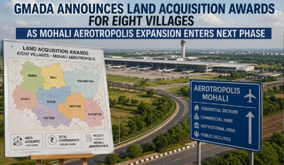 GMADA Aerotropolis land acquisition project in Mohali