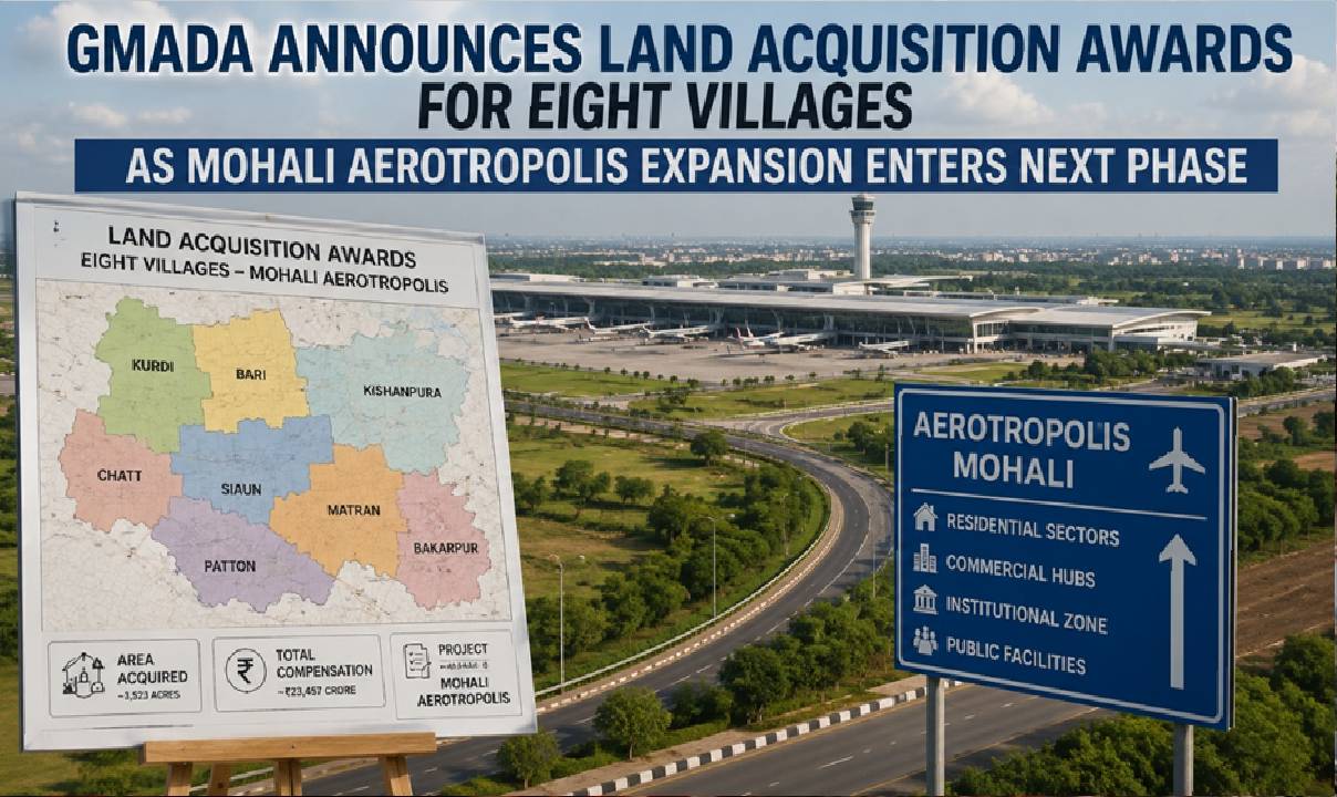 GMADA Aerotropolis land acquisition project in Mohali
