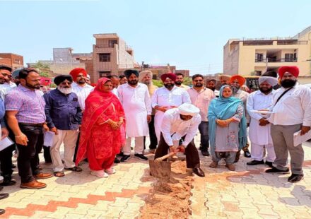 MLA Kulwant Singh inaugurating the canal water pipeline project in Sohana village, SAS Nagar Mohali, to improve clean drinking water supply for residents.