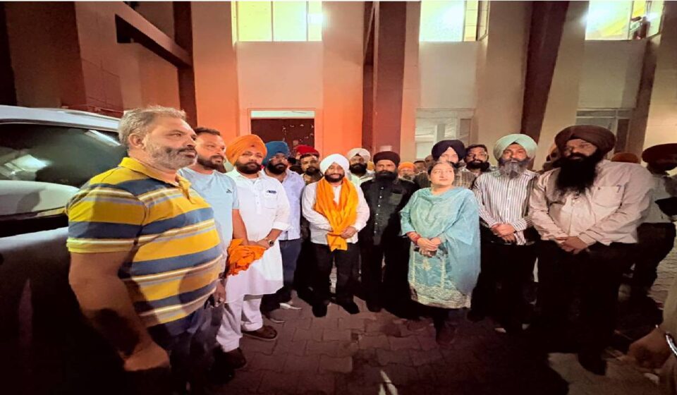 MLA Kulwant Singh interacting with residents during a community meeting in Bahilolpur village, SAS Nagar Mohali, discussing development projects and public welfare initiatives.