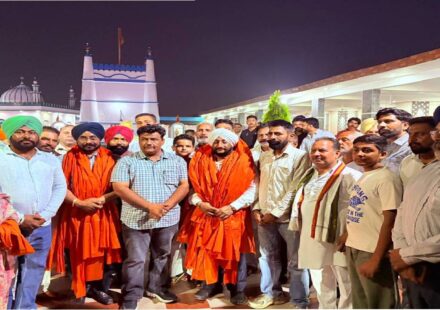 MLA Kulwant Singh interacting with villagers during a Lok Milni programme in Tardauli Hussainpur, SAS Nagar Mohali, discussing development projects and public welfare initiatives.