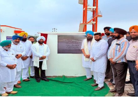 MLA Kulwant Singh and MP Malwinder Singh Kang inaugurating RCC benches in Kurda village, SAS Nagar Mohali, and interacting with residents during a Lok Milni programme