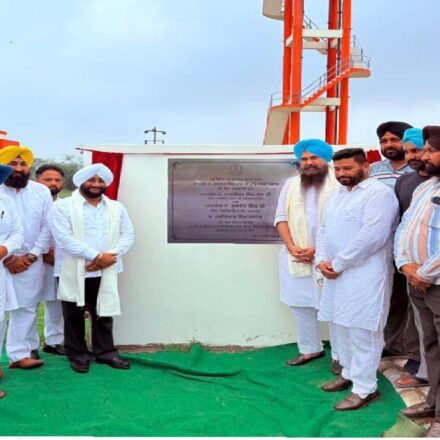 MLA Kulwant Singh and MP Malwinder Singh Kang inaugurating RCC benches in Kurda village, SAS Nagar Mohali, and interacting with residents during a Lok Milni programme