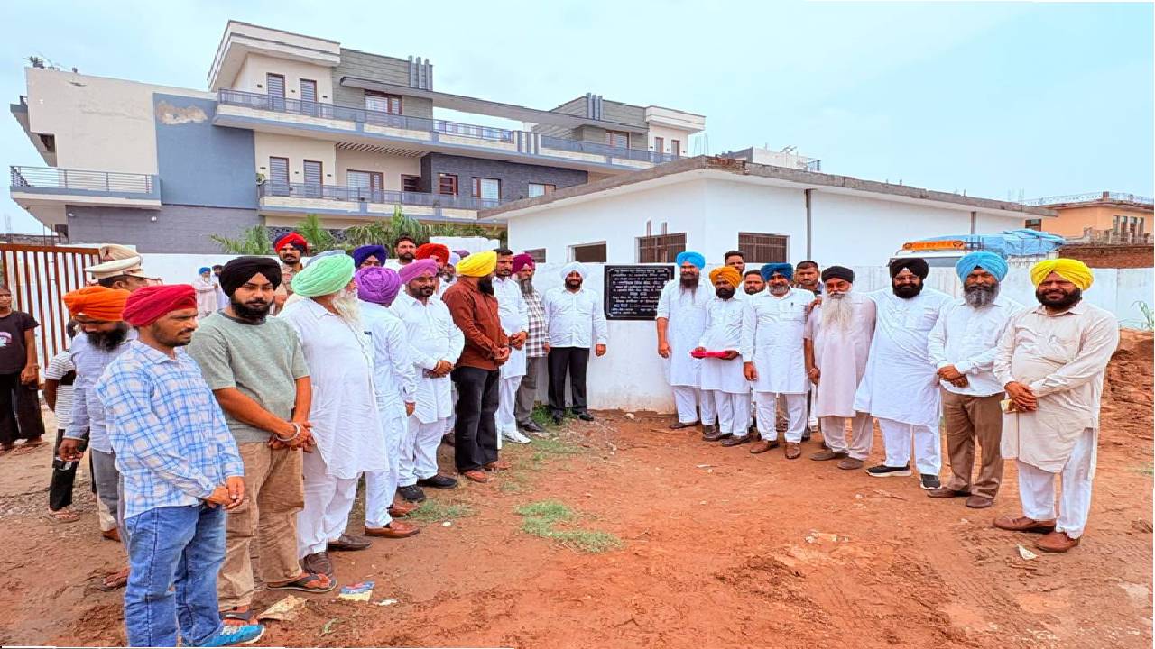 MLA Kulwant Singh and MP Malwinder Singh Kang inaugurating solar LED street lights in Pato village, SAS Nagar Mohali, to strengthen rural safety