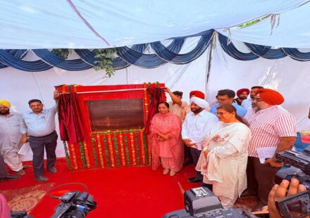 MLA Kulwant Singh at the foundation stone-laying ceremony for the Working Women Hostel in Sector 66, SAS Nagar Mohali, under the Punjab Government's women's welfare initiative