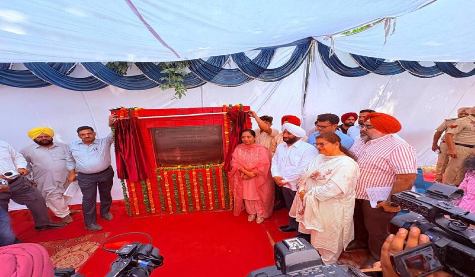 MLA Kulwant Singh at the foundation stone-laying ceremony for the Working Women Hostel in Sector 66, SAS Nagar Mohali, under the Punjab Government's women's welfare initiative