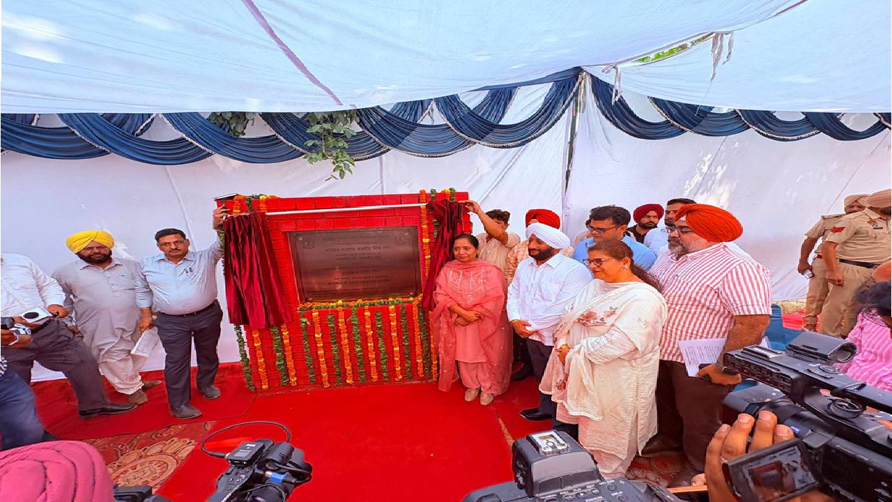 MLA Kulwant Singh at the foundation stone-laying ceremony for the Working Women Hostel in Sector 66, SAS Nagar Mohali, under the Punjab Government's women's welfare initiative