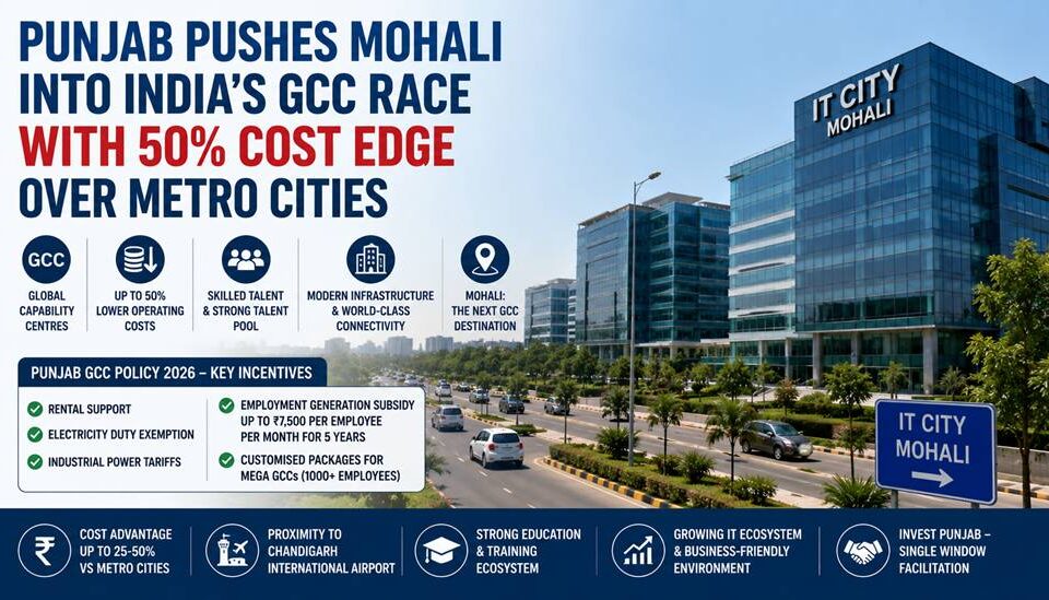 Mohali emerging as a Global Capability Centre and technology hub in Punjab