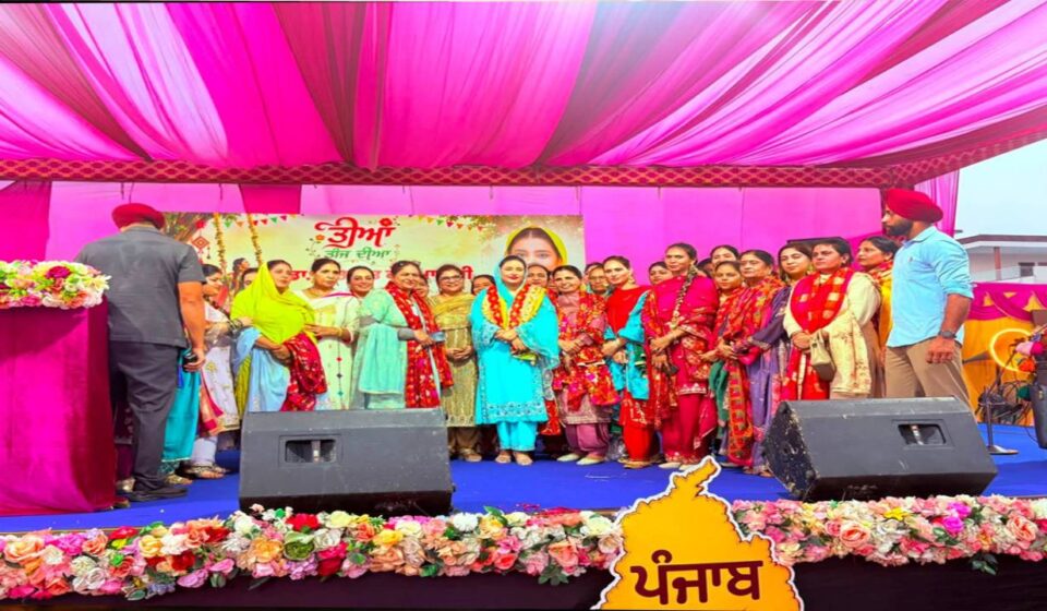 Dr Gurpreet Kaur Mann attends the Teej celebration at Sector 89 Mohali as chief guest.