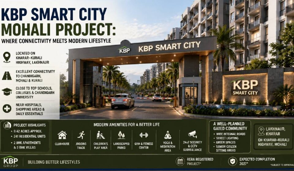 KBP Smart City residential development on the Kharar-Kurali Highway near Mohali.