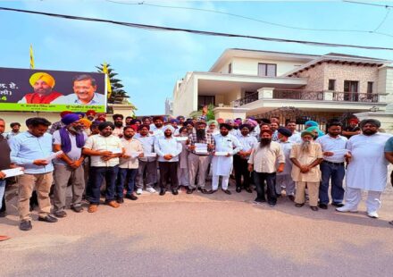 MLA Kulwant Singh distributes development grant and housing assistance cheques to beneficiaries in the Mohali constituency