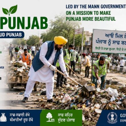 Mission Clean Punjab cleanliness drive targeting garbage vulnerable points across Punjab.