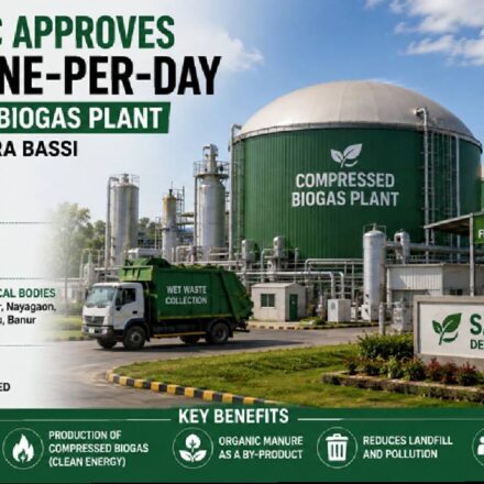 Proposed compressed biogas plant and waste processing facility at Samgauli near Mohali