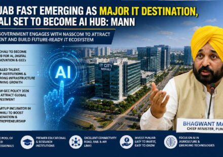 Punjab is stepping up its technology investment push, with CM Bhagwant Mann positioning Mohali as a potential hub for artificial intelligence, digital innovation and Global Capability Centres