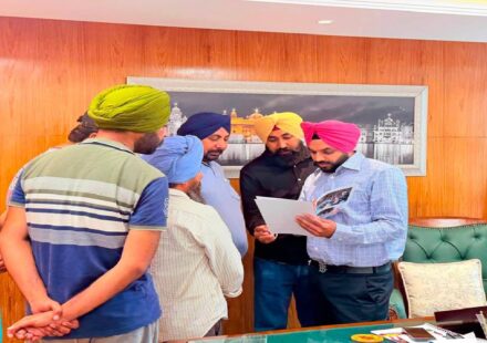 Mayor Sarabjeet Singh Samana meets residents from different areas of Mohali at his office and listens to their civic concerns