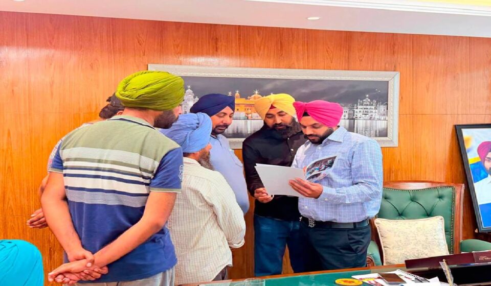 Mayor Sarabjeet Singh Samana meets residents from different areas of Mohali at his office and listens to their civic concerns
