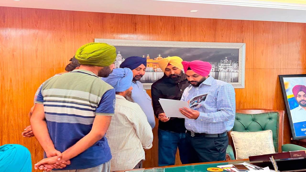 Mayor Sarabjeet Singh Samana meets residents from different areas of Mohali at his office and listens to their civic concerns