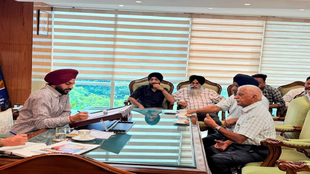 Mayor Sarabjeet Singh Samana meets residents from different areas of Mohali at his office and listens to their local civic concerns