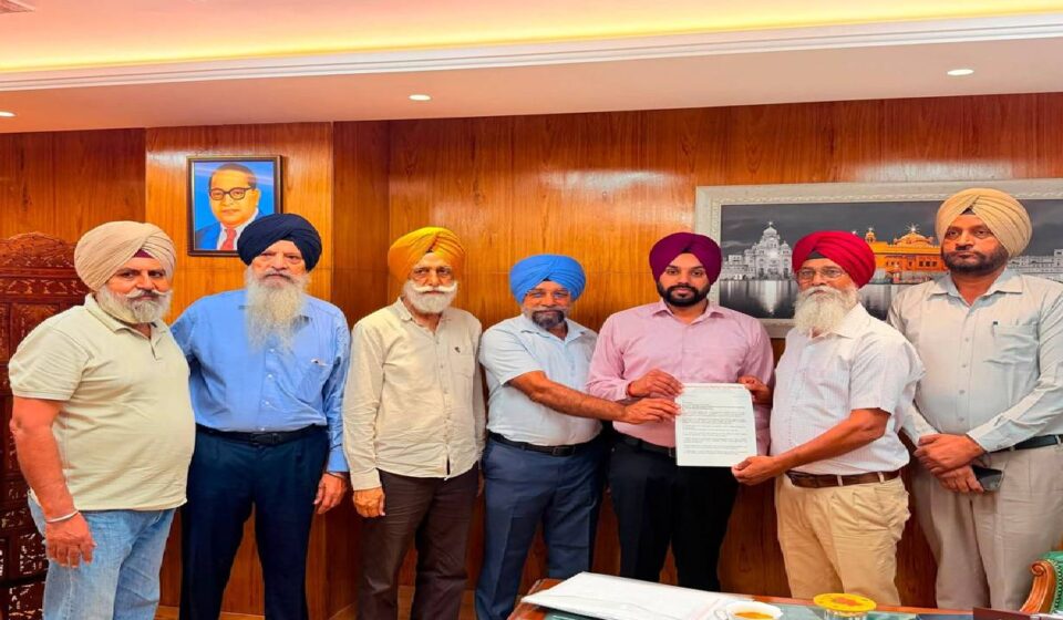 Mayor Sarabjeet Singh Samana meets residents from different parts of SAS Nagar Mohali at his office to hear civic concerns and public grievances.