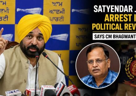Bhagwant Mann speaks against the arrest of AAP leader Satyendar Jain