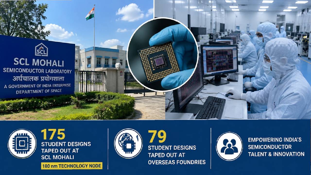 Semi-Conductor Laboratory campus in Mohali representing India's semiconductor chip design and fabrication ecosystem.