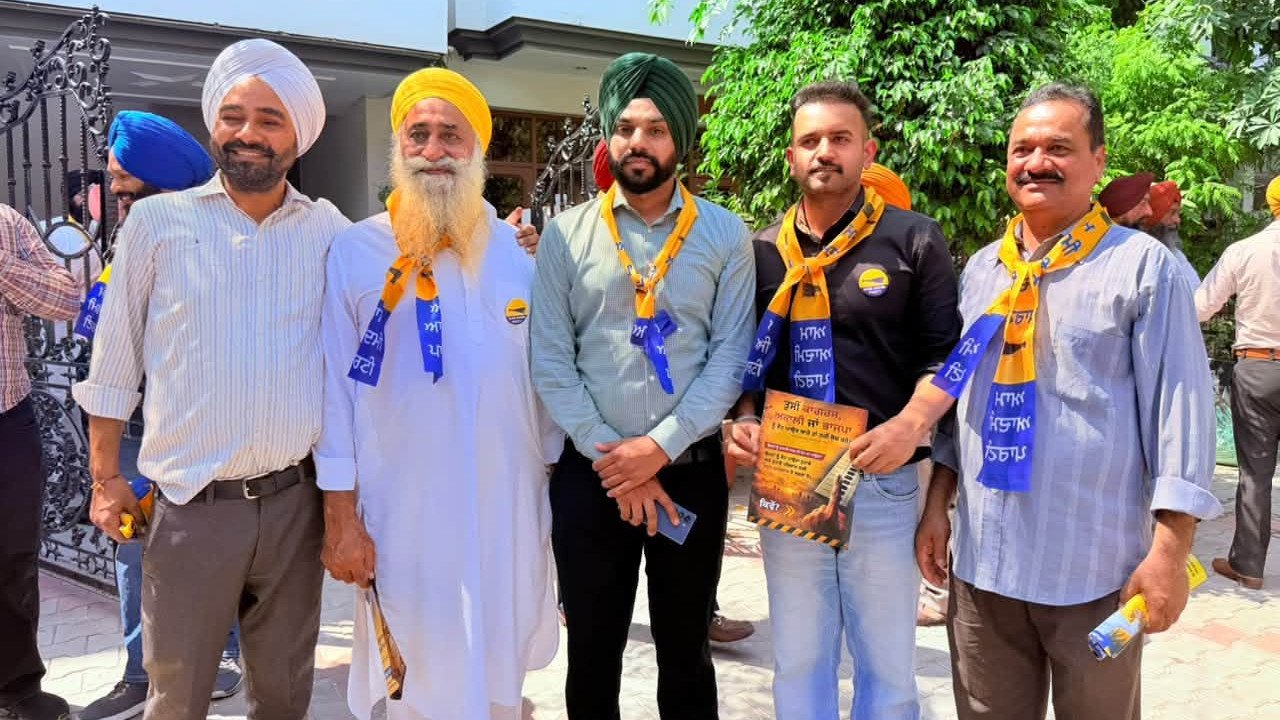 Door-to-Door Campaign in Mohali with Sarabjeet Singh Samana meeting families