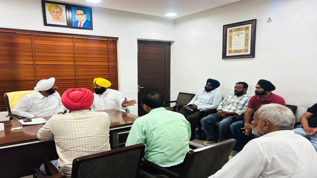 MLA Kulwant Singh meets residents from different areas of Mohali and listens to their concerns at his office.
