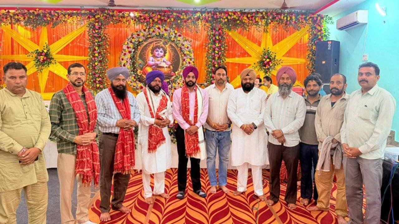Mayor Sarabjeet Singh Samana seeking blessings at the ancient Shiva Temple Mataur on Janam Ashtami
