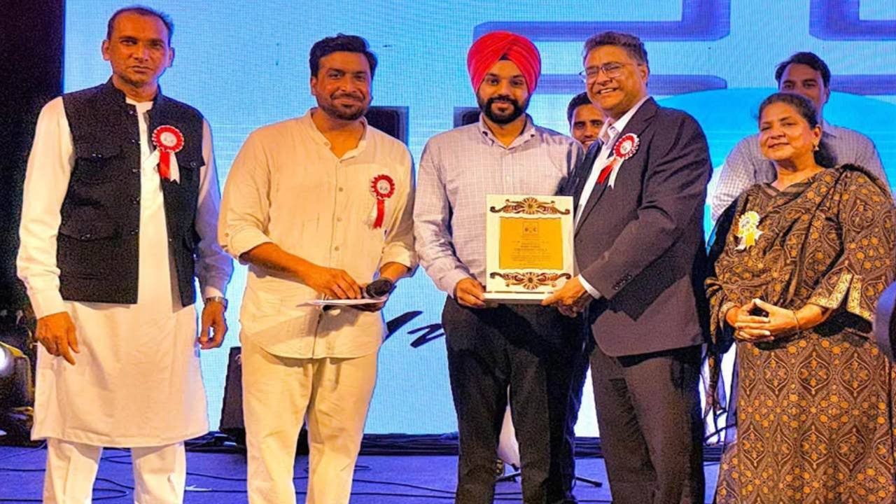 Mayor Sarabjeet Singh Samana attending the annual programme at New Life City Church Balongi