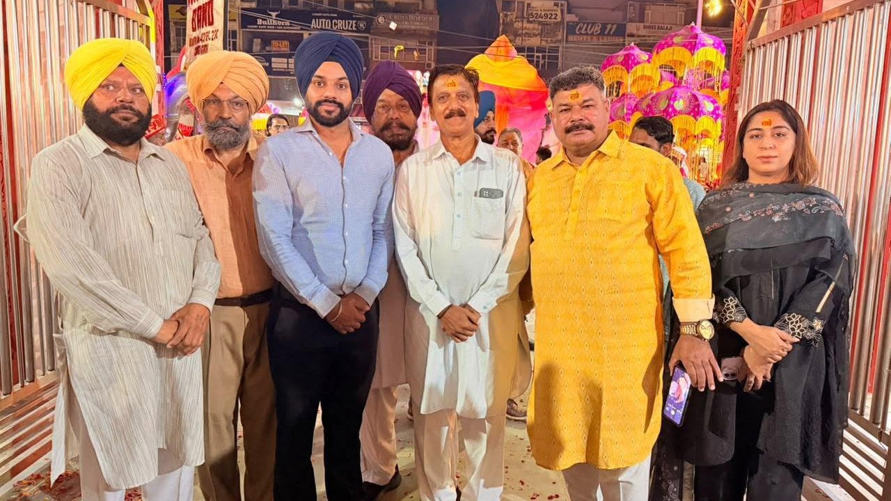 Ganesh Mahotsav Mohali in Phase-11 attended by Sarabjeet Singh Samana