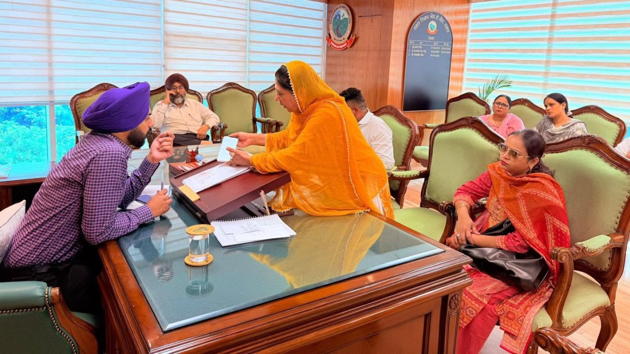 area meeting with Sarabjeet Singh Samana and residents