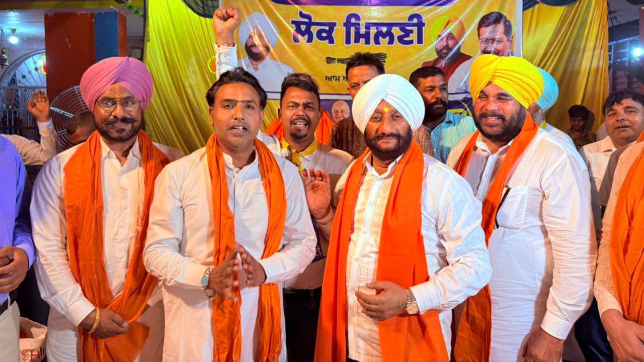Lok Milni program at Ambedkar Colony in Balongi, Mohali